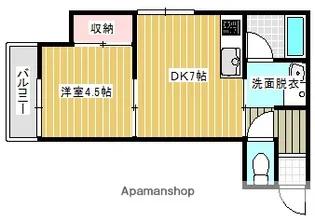 大宮ハイツ【205号室】の間取り