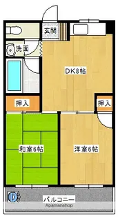 池田ハイツ【202号室】の間取り