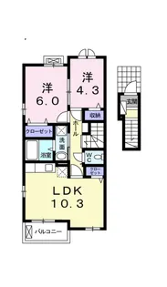 オリーブ【2階】の間取り
