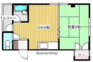 大黒ビル【301号室】の間取り