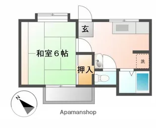 白浜ハイツ【103号室】の間取り