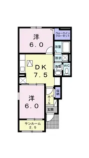 サピーY【1階】の間取り