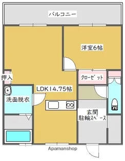 ALTAVISTA 2号棟【102号室】の間取り