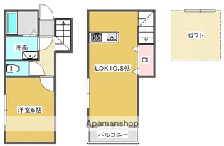 アチーブメントⅠ【106号室】の間取り