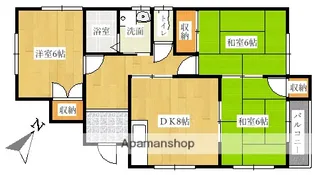 コーポマルタイ【3F号室】の間取り