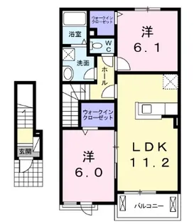 ルチアーノ【2階】の間取り