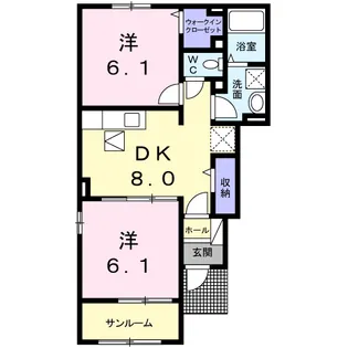 ルチアーノ【1階】の間取り