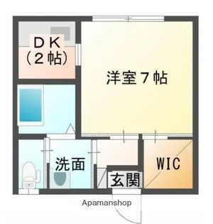 ディアス佐伯【102号室】の間取り