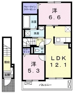 ブルー バード【2階】の間取り