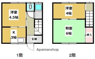愛媛県宇和島市保田【一戸建】の間取り