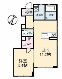 プレミアス中央町【101号室】の間取り