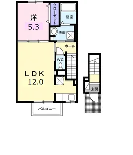 シャルマン 宇和島【2階】の間取り