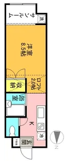 ABCタケワラコート【203号室】の間取り