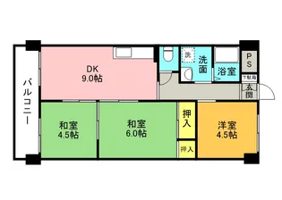 ハイツモンレーブ【205号室】の間取り