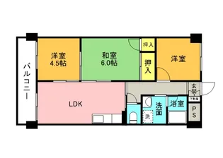 ハイツモンレーブ【202号室】の間取り