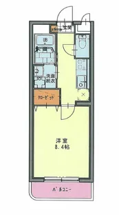 マリベールKM道後【102号室】の間取り
