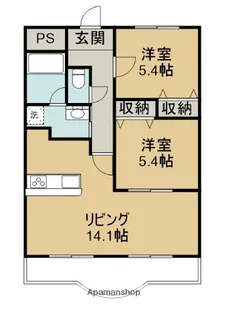 ブライムシャノン【303号室】の間取り