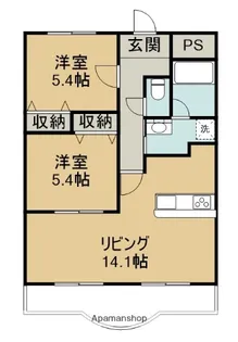 ブライムシャノン【102号室】の間取り