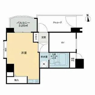 ライオンズマンション宮西弐番館【2階】の間取り