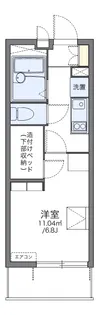 レオパレス辻町Ⅱ【105号室】の間取り