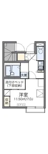 レオパレス幸玉【104号室】の間取り