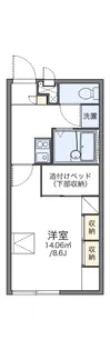 レオパレスLATINA【102号室】の間取り