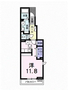 ベネディーレ Ⅱ【101号室】の間取り
