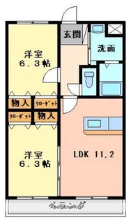 マリベールスタービレ【205号室】の間取り