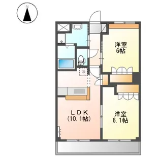 サンライズ・M【2階】の間取り