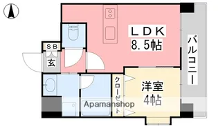 フェニックス西堀端【603号室】の間取り
