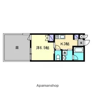 ジャンヌ喜与町【108号室】の間取り