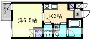 ジャンヌ喜与町【201号室】の間取り