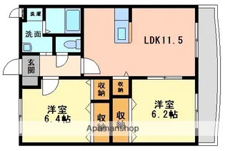マリベール・カトレア【103号室】の間取り