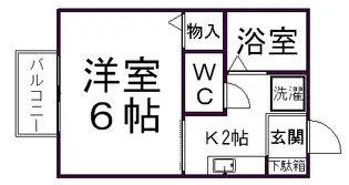 セジュールはるる【201号室】の間取り