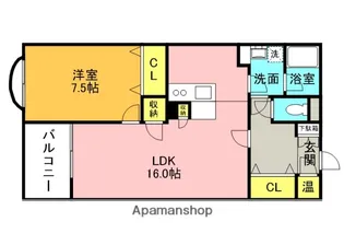 メゾン・ド・エディフィス【310号室】の間取り