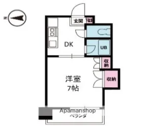 ジョイフル東野【407号室】の間取り