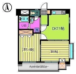 MARINE PALETTEⅡ【502号室】の間取り