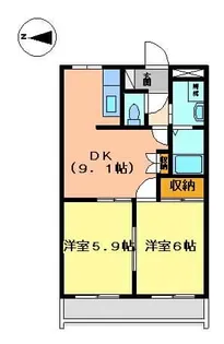 エル・シャトー【202号室】の間取り