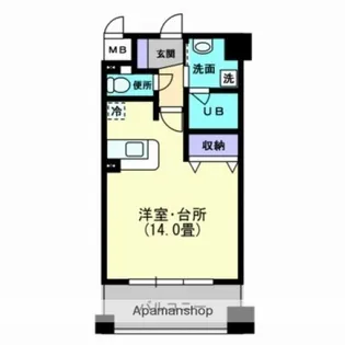 松山ウエスティン【9階】の間取り