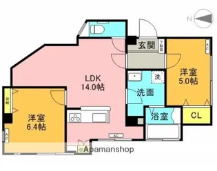 三好ビル【201号室】の間取り