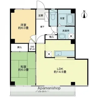 フォブールキュア井上【302号室】の間取り