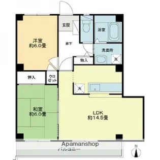 フォブールキュア井上【2階】の間取り