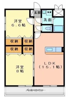 CIEL ETOILE【101号室】の間取り