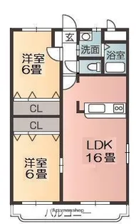 プチシャンスⅡ【303号室】の間取り