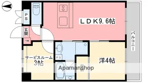 アスティオン本町【606号室】の間取り