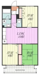 レジデンス道後【902号室】の間取り