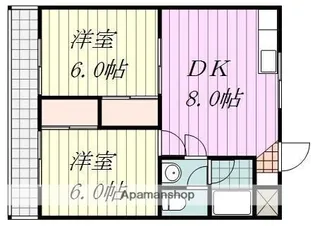 デコール余戸【105号室】の間取り