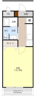 GOODY SANGOYA【305号室】の間取り
