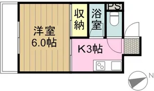 LAHALE持田【202号室】の間取り