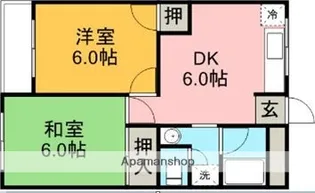 ライブタウン中村【311号室】の間取り
